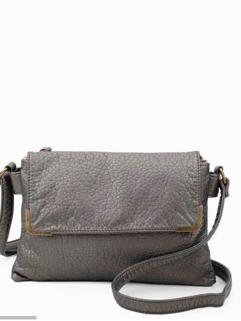 NWT Ampere Creations Taupe Crossbody Bag with Adjustable Strap Factory Packing